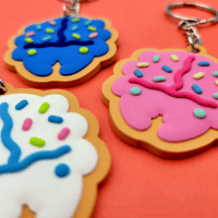Image 1 of Beetle Cookies Rubber Keychain