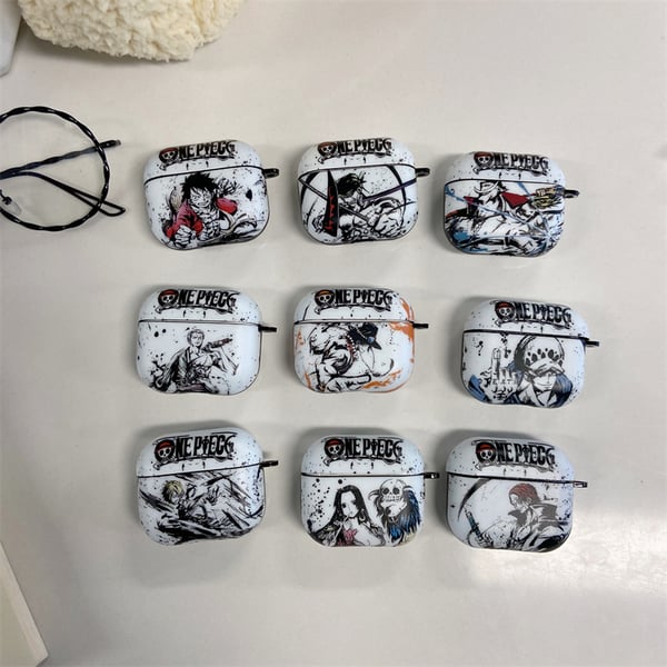 Image of Case for Apple Air pods 3,2 and 1. One Piece Anime Earbuds Case