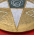 pentacle GOLD/gray/GOLD on wood disk Image 3