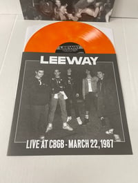 Image 3 of Leeway-Live At CBGB March 22, 1987 Red Vinyl LP