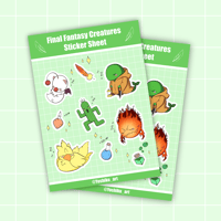 Image 1 of Final Fantasy Sticker Sheet
