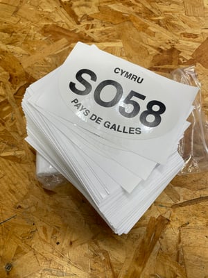 Image of SO58 x Pays De Galles  Car Sticker 