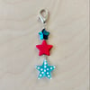 Triple Star Keychain