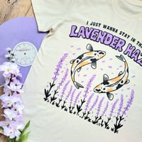 Image 2 of Lavender Haze Koi T-Shirt / Sticker 