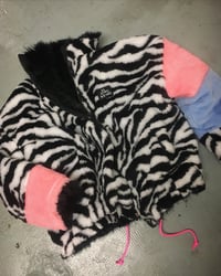Reversible plush jacket - with cutouts