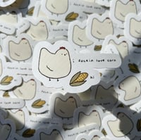I F*cking Love Corn Sticker