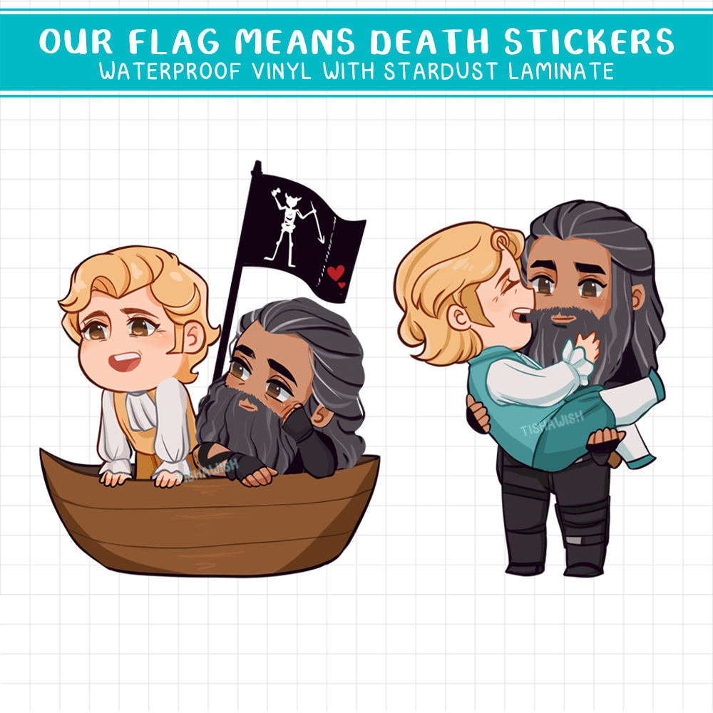 [Stickers] Our Flag Means Death Vinyl Stickers