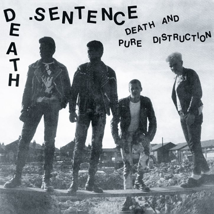 Image of DEATH SENTENCE - "DEATH AND PURE DISTRUCTION EP" 7" (ltd blue vinyl)