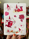 Romantic Jesters Sticker Sheet