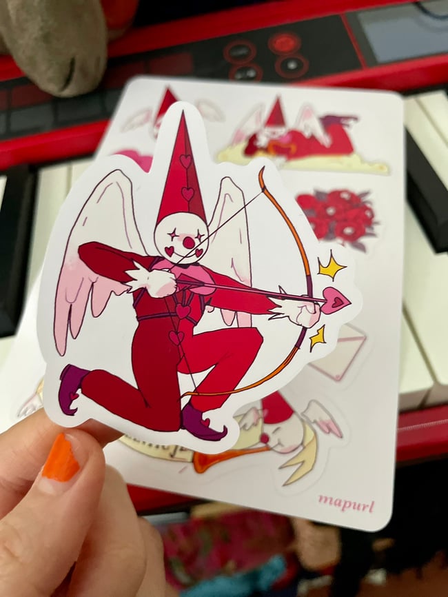 Romantic Jesters Sticker Sheet