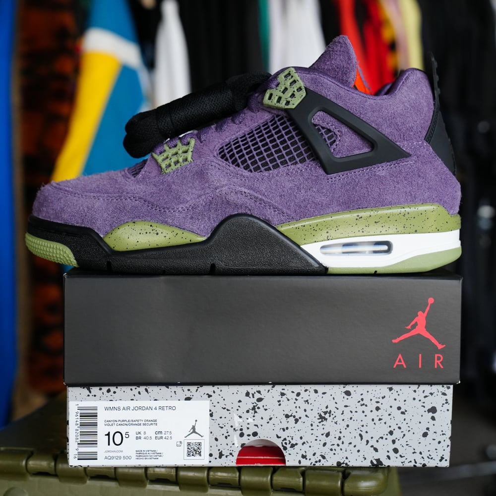 Image of Jordan 4 Retro Canyon Purple 