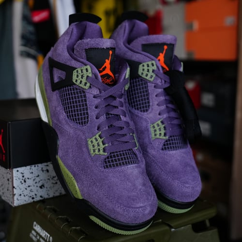 Image of Jordan 4 Retro Canyon Purple 