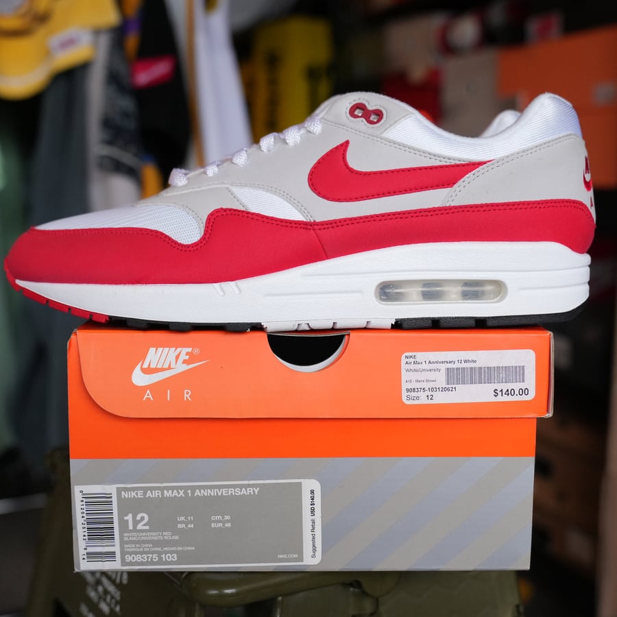 Image of Nike Air Max 1 Anniversary Red 