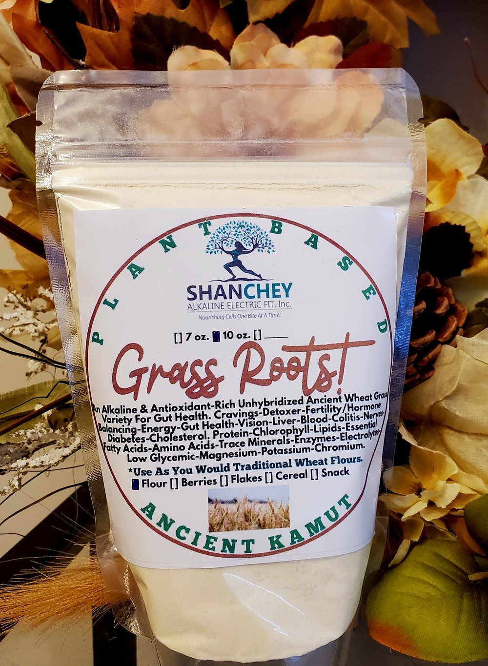 Grass Roots! Kamut Wheatgrass-Pasta-Cereal-Flour. Detoxer-Hormones-Radiation