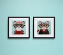 Cute Cat art print (Madame)