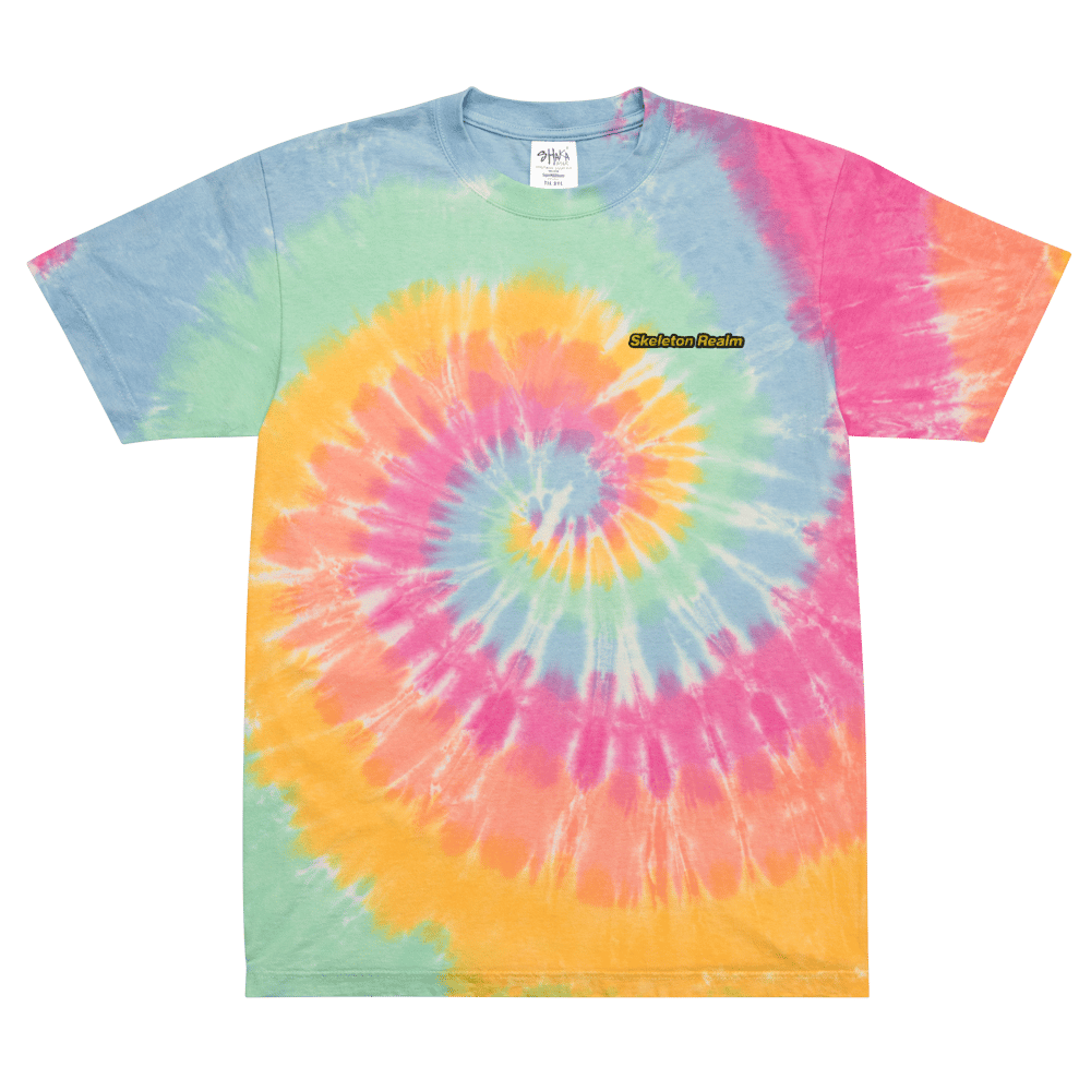 Image of Skeleton Realm Swagger Enthusiast tie-dye t-shirt