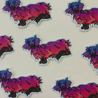 Image 2 of dachshund vinyl sticker
