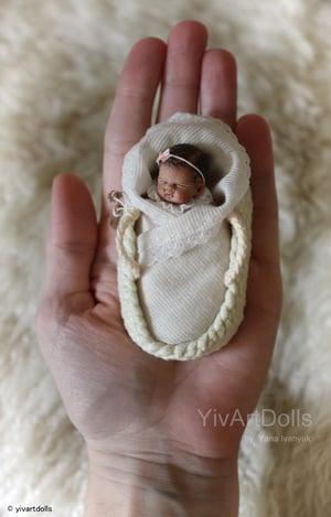 Image of OOAK Miniature Baby Girl "Grace"