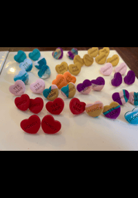 Image 2 of Yeehaw / howdy heart studs 