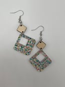 Image 4 of Confetti Square Cut-out Earrings