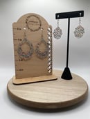 Image 1 of Confetti Acrylic Wavy Pattern Earrings