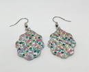 Image 3 of Confetti Acrylic Wavy Pattern Earrings