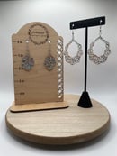 Image 2 of Confetti Acrylic Wavy Pattern Earrings