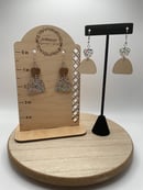 Image 1 of Dome Confetti Acrylic Earrings