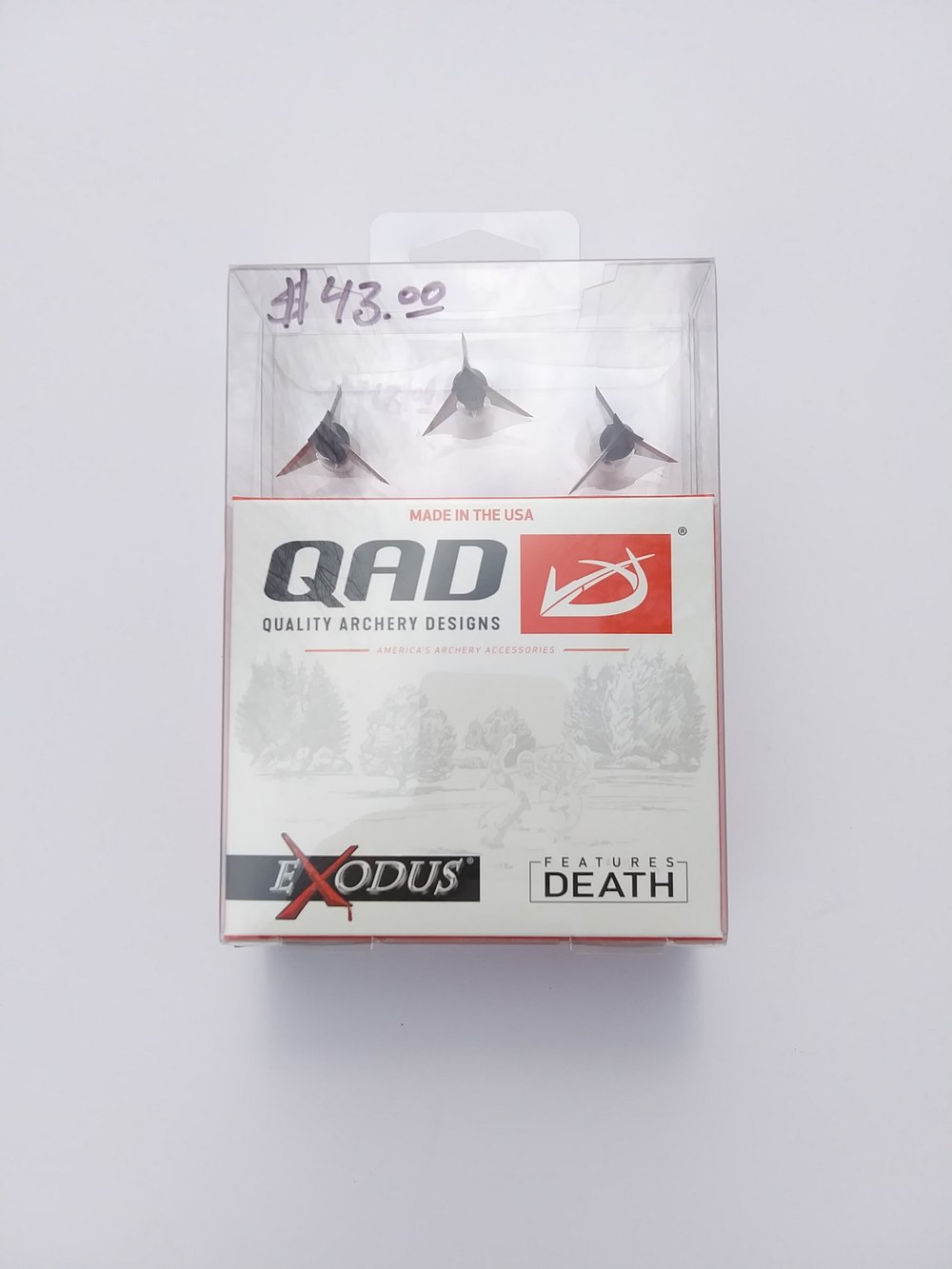 Image of QAD EXODUS  Broadheads 1'' 1/4 Cut  100 GR. 