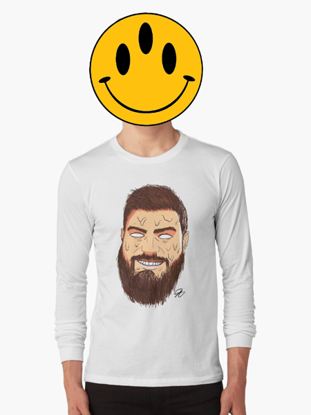 Image of Christian De La Fuente - Long Sleeve T-Shirt (White)