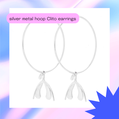 Image of Hoop Earrings - Shiny Metal