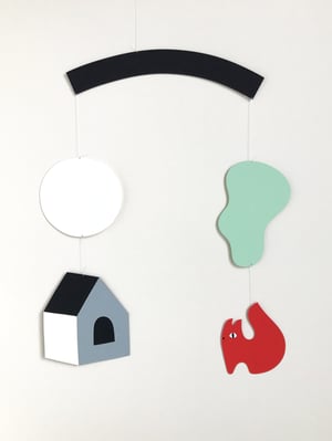 Image of Red Squirrel House, paper mobile