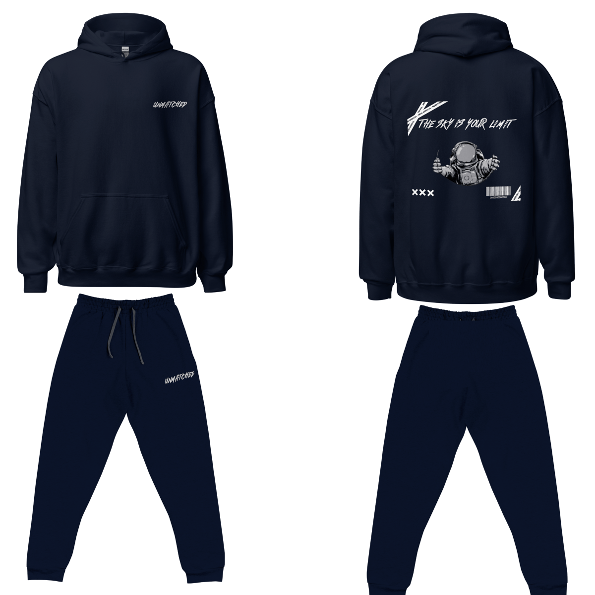 Image of Unmatched "Navy Blue Ice" Tracksuit