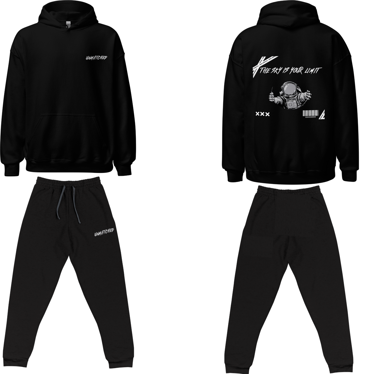 Image of Unmatched "Murky Black" Tracksuit