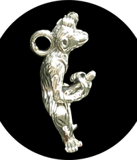 Image 2 of "The Signifying Monkey" Sterling Silver  Charm