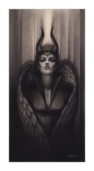 Image of Maleficent original art