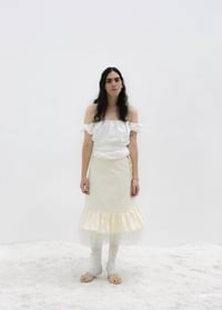 Image 1 of Cream Cotton Petticoat 