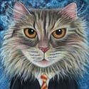 Purrmione, Harry Potter themed art print