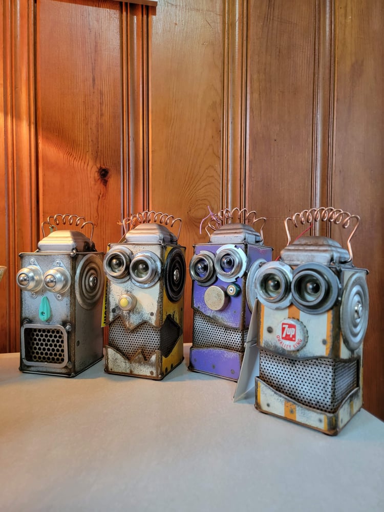 Image of Orange Quality king Robot penny bank