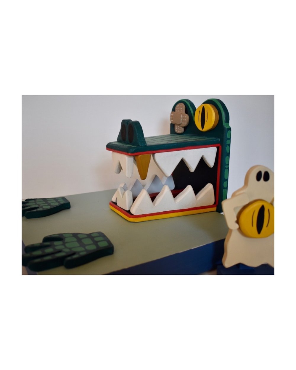 Gator Chasing Ghost Who Stole Her Right Eye (diptych)