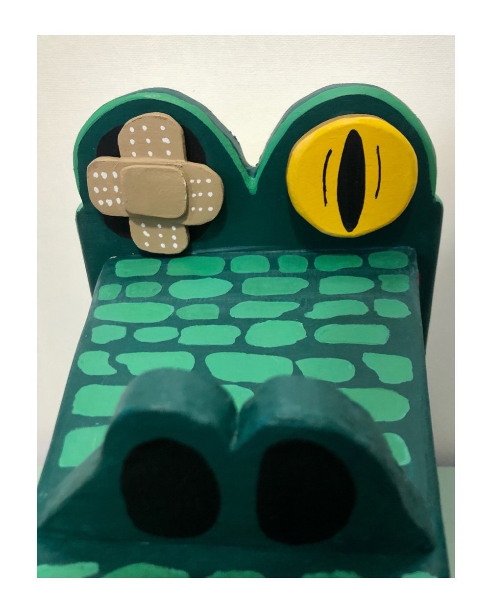 Gator Chasing Ghost Who Stole Her Right Eye (diptych)
