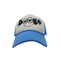 BOOG$ Trucker Hat (Baby Blue/White)