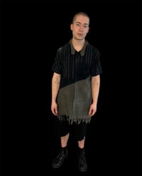 Image 1 of Woven Fringe Buttondown Top