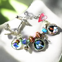 Image 1 of Detroit Lions Football Charm Bracelet