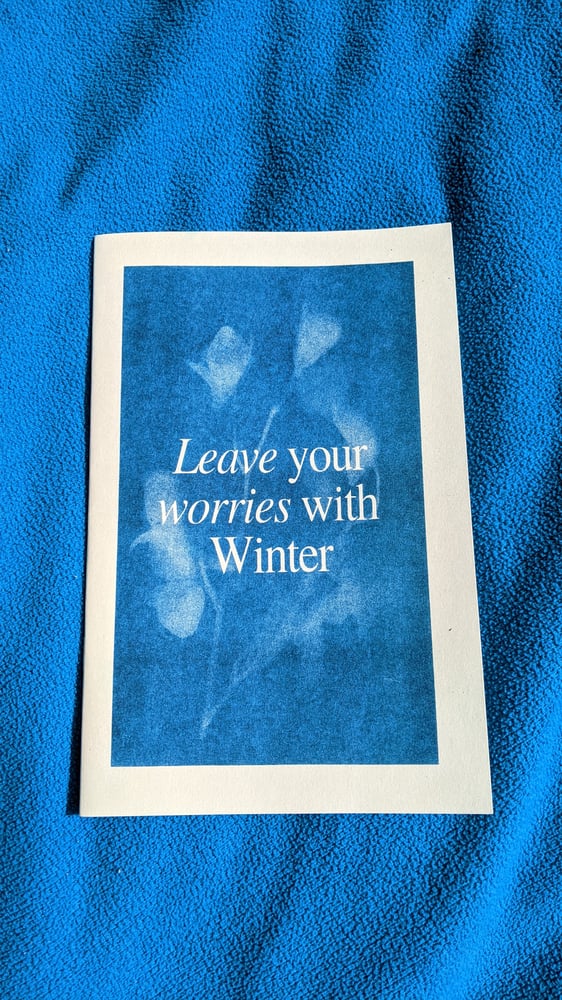 Image of Leave your worries with Winter zine