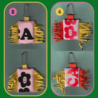 Image 2 of PLUSH SCRAP KEYCHAINS WITH BELL INSIDE