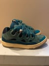 Lanvin curb sneaker pre owned size 10 Men’s Teal