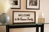 Welcome Wooden Frame with 3D font