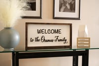 Image 1 of Welcome Wooden Frame with 3D font