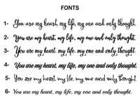 Image 4 of Wooden Frameless with Engraved Phrase